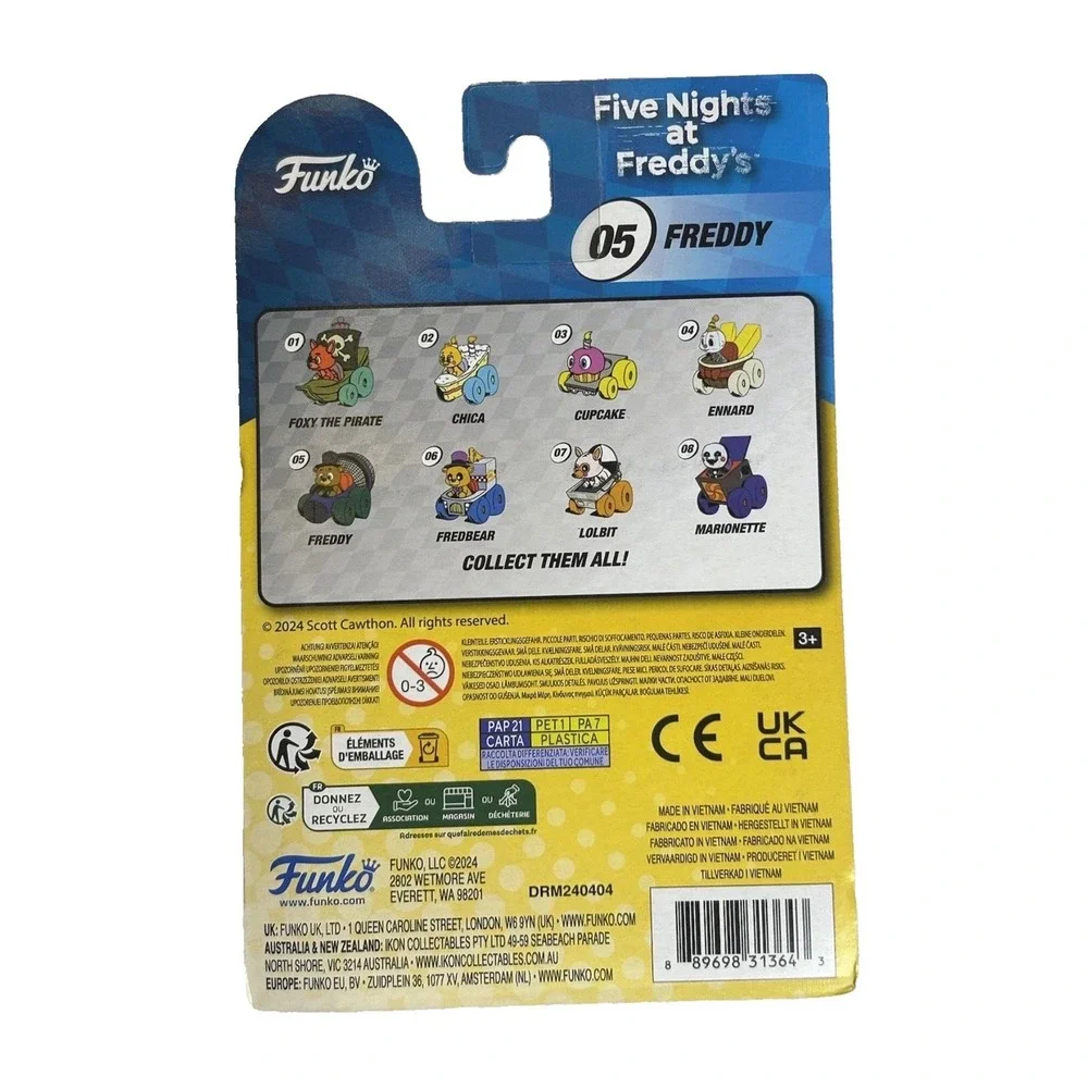Funko Racers Five Nights at Freddys 05 Freddy Die-Cast Vehicle FNAF New